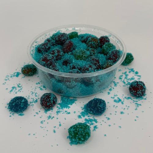 blue raspberry sour sweet gushers